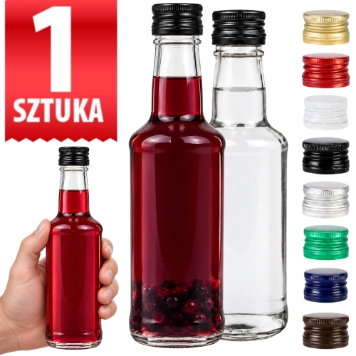 Butelka Dwusetka na wódkę bezbarwna Monopolowa 200 ml fi 28