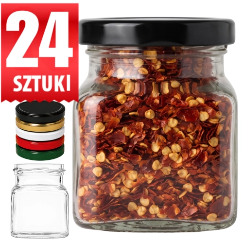 Słoik szklany Zeus na przyprawy i przetwory 120 ml fi 53 — 24 szt