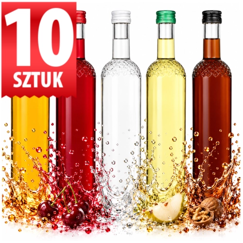 Butelka monopolowa Nargiz 500 ml | szklana, gwint fi 28 mm x10