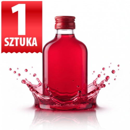 Mała butelka piersiówka szklana 90 ml Onyks na nalewki, zakrętka 28/18 