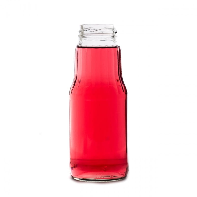 Butelka szklana Fruit 300 ml do domowych soków owocowych syropów i smoothie na lato