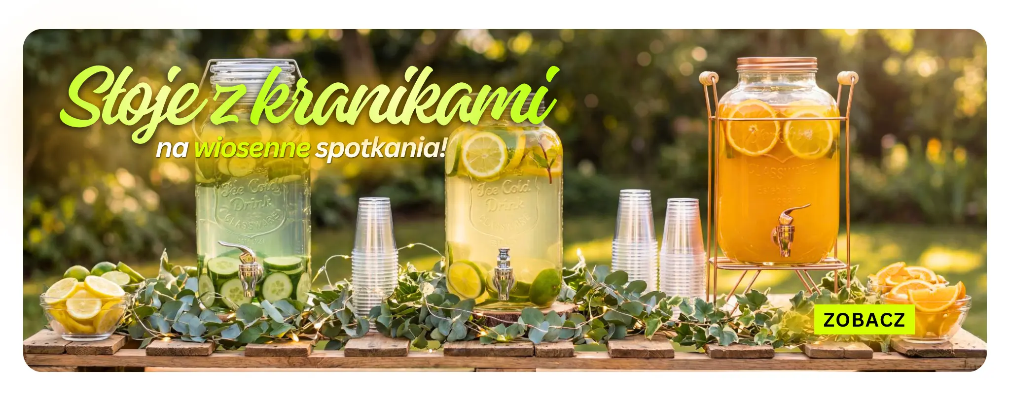 Słoje z kranikami Malinowynos.pl