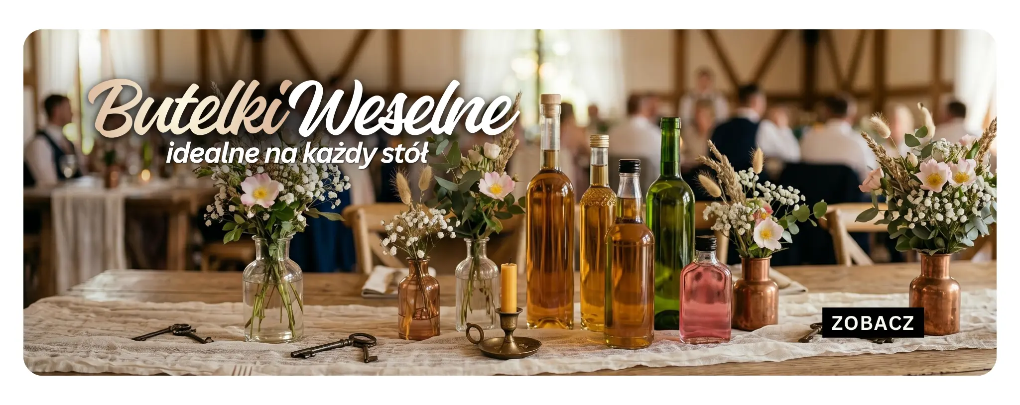 Butelki weselne Malinowynos.pl