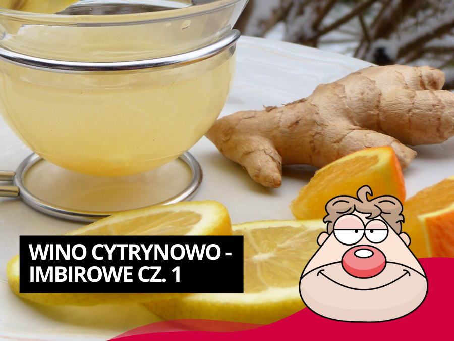 Wino cytrynowo-imbirowe : Wariacja winna + tablica korkowa