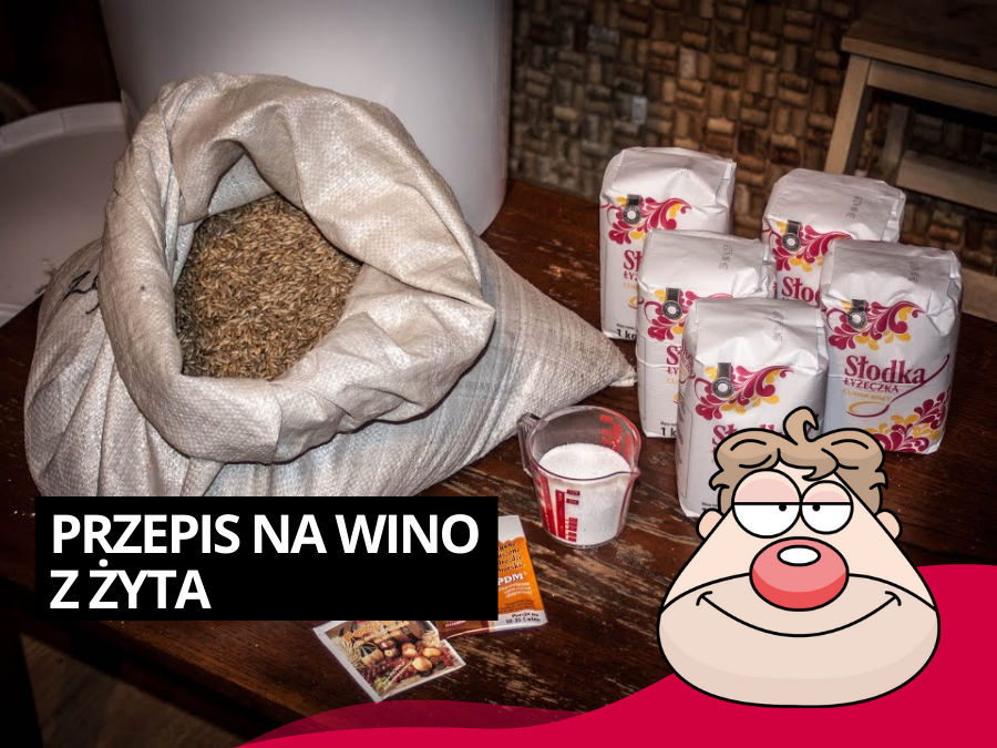 Przepis na wino z żyta wg Malinowynos.pl